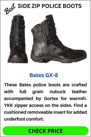 Best side zip police boots