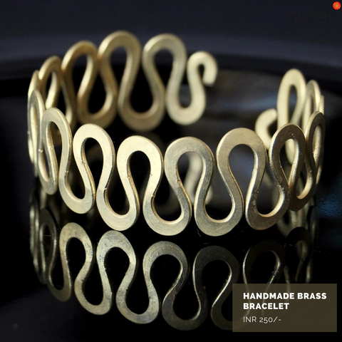 ArtEastri Beautiful Handmade Brass Bracelet