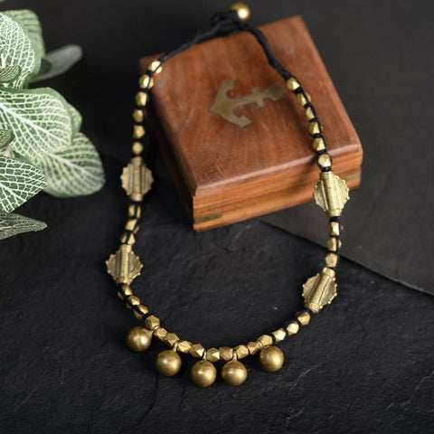 Stunning Handmade Black Dokra necklace