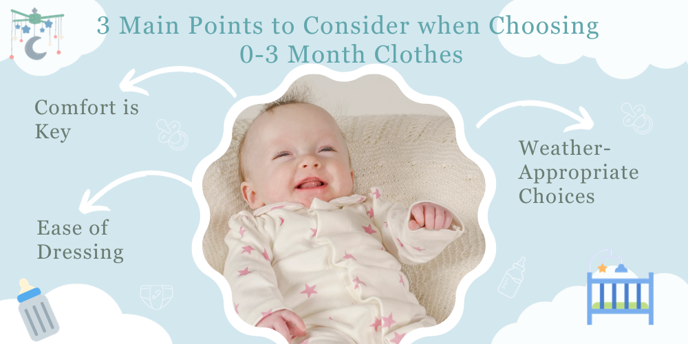 Main Points to Consider when Choosing 0-3 Month Clothes