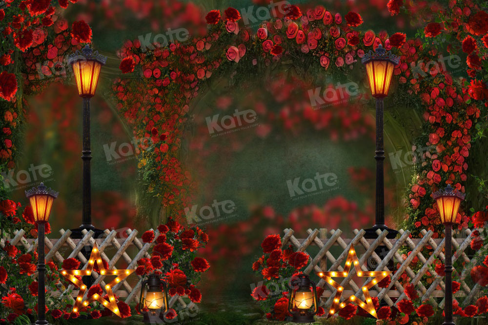 Kate Valentine's Day Backdrop Rose Garden Arch for Photography ...