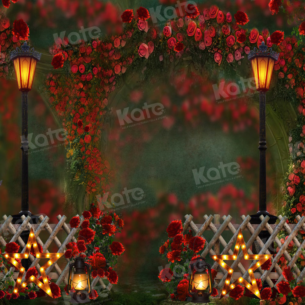 Kate Valentine's Day Backdrop Rose Garden Arch for Photography ...