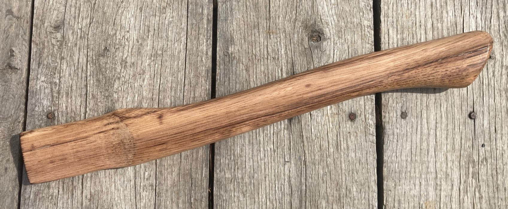 19" Hickory House Axe Handle Fire Streak Finish. USA Made