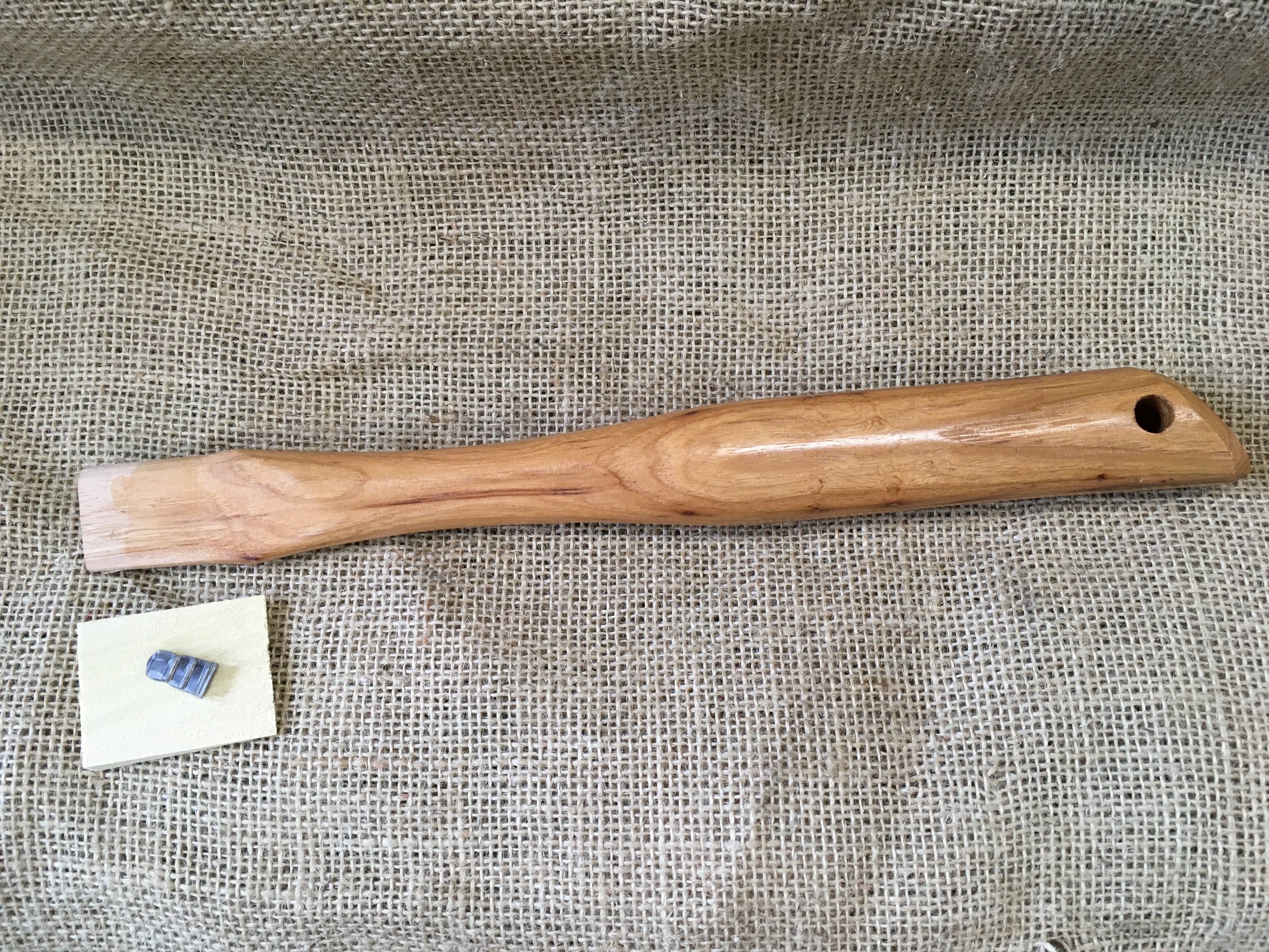 13" Beaver Tooth Roofing / Shingle Hatchet Handle Smaller Eye.