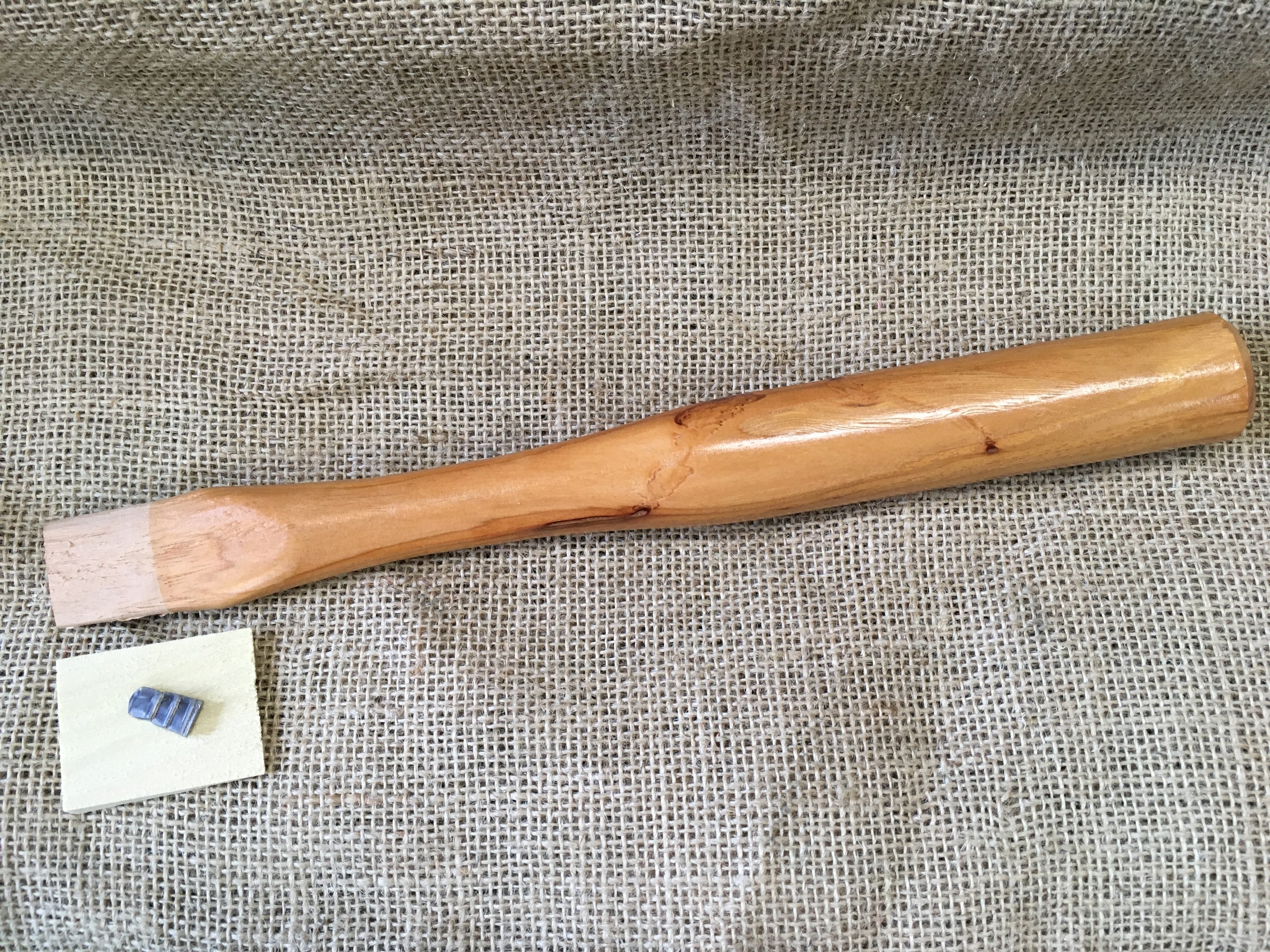 13" Beaver Tooth Lath / Shingle Hatchet Handle Smaller Eye.