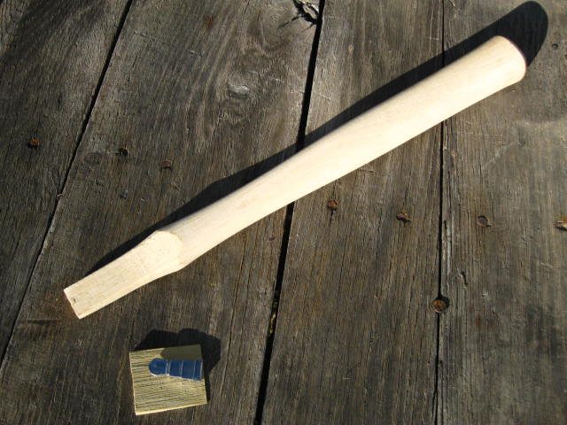 13" Hammer Handle Rectangular Eye (Adze Eye) Claw Tack Rivet Chipping Hammers American Hickory USA Made
