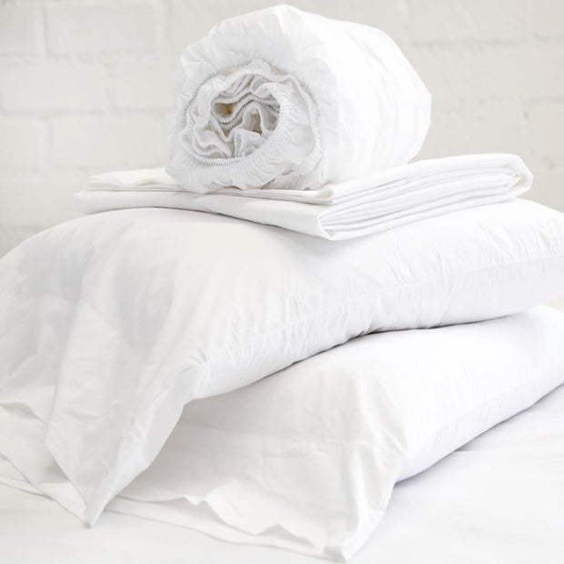 Cotton Percale Cal King Sheet Set Bedding Style Pom Pom at Home 