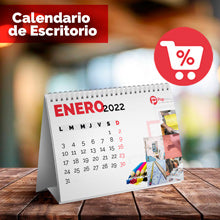 calendarios de escritorio impresos a color con descuento