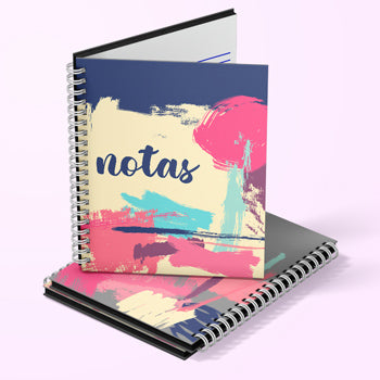 libretas personalizadas con tu logo y portadas promocionales