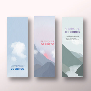 separadores de libros impresos para promociones a color con perforacion