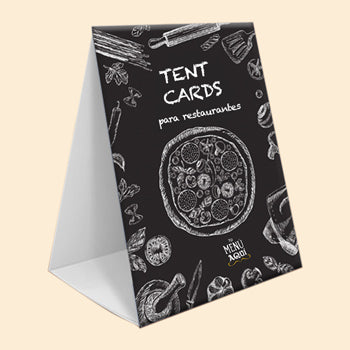 tent cards menu par restaurantes o cafeterias