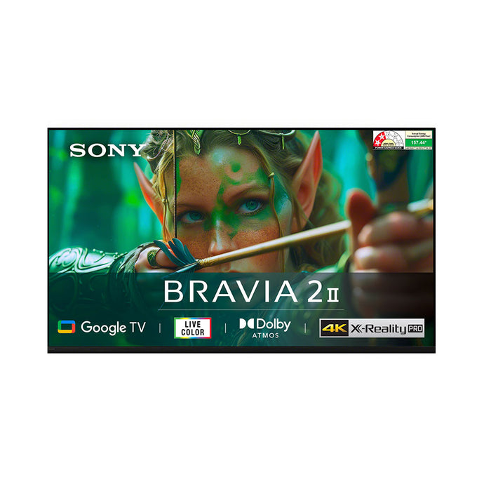 Sony 126 cm (50 inches) BRAVIA 2 II  4K Ultra HD  Smart LED Google TV K-50S22M2 (Black)