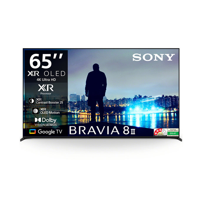 Sony 164 cm (65 inches) BRAVIA 8 II 4K Ultra HD AI Technology Smart OLED Google TV K-65XR80M2 (Black)