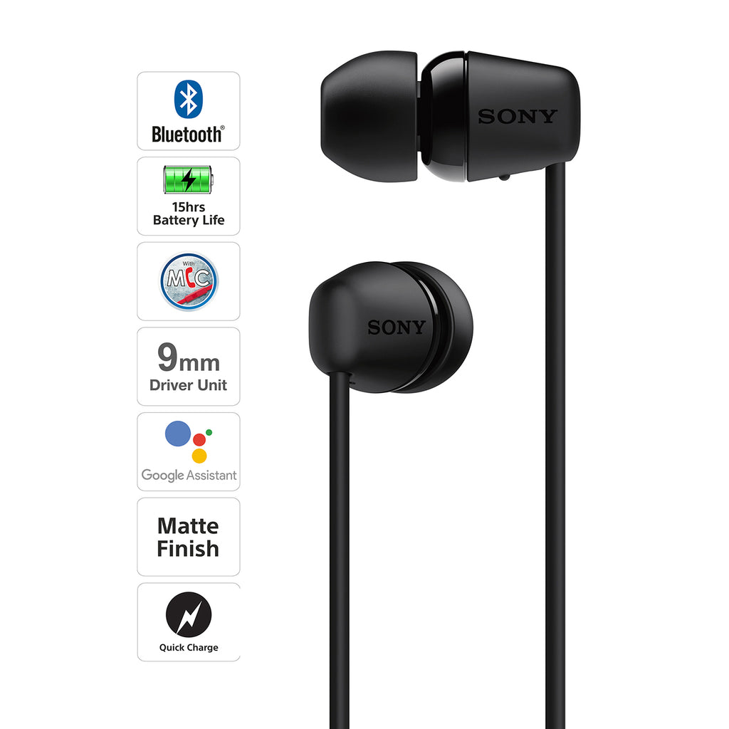 Sony Wi C0 Wireless Bluetooth In Ear Headphones With Mic 15 Hours B Shopatsc
