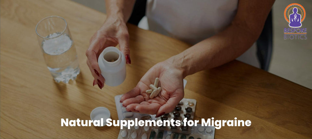 A lady taking Natural Supplements for Migraine