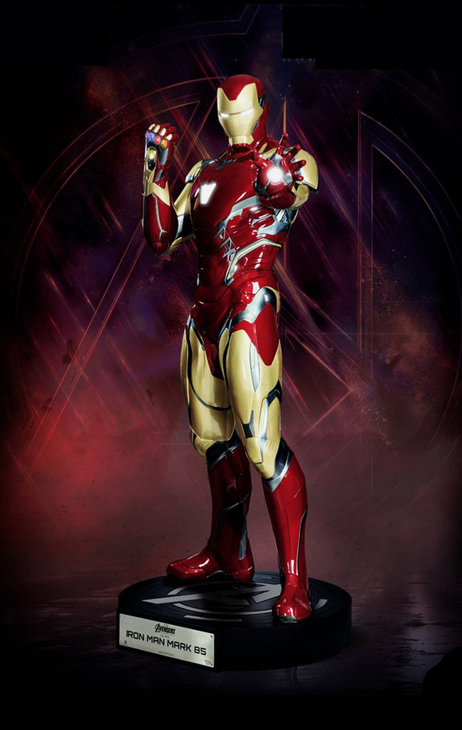 iron man suit statue