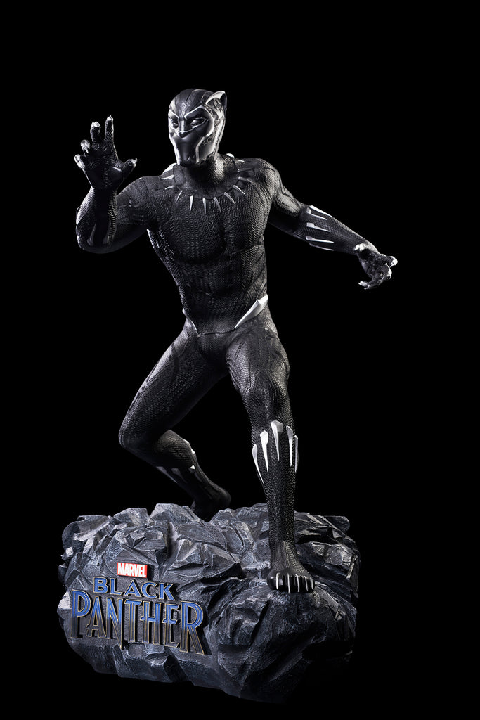 life size black panther action figure