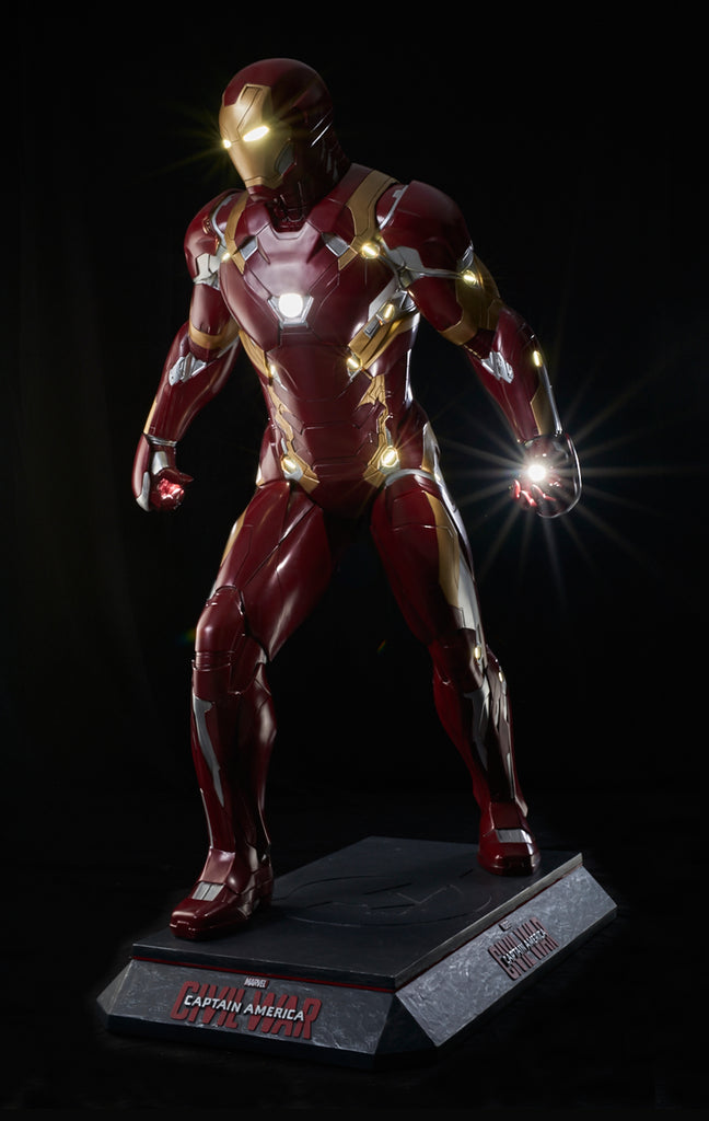 iron man suit statue
