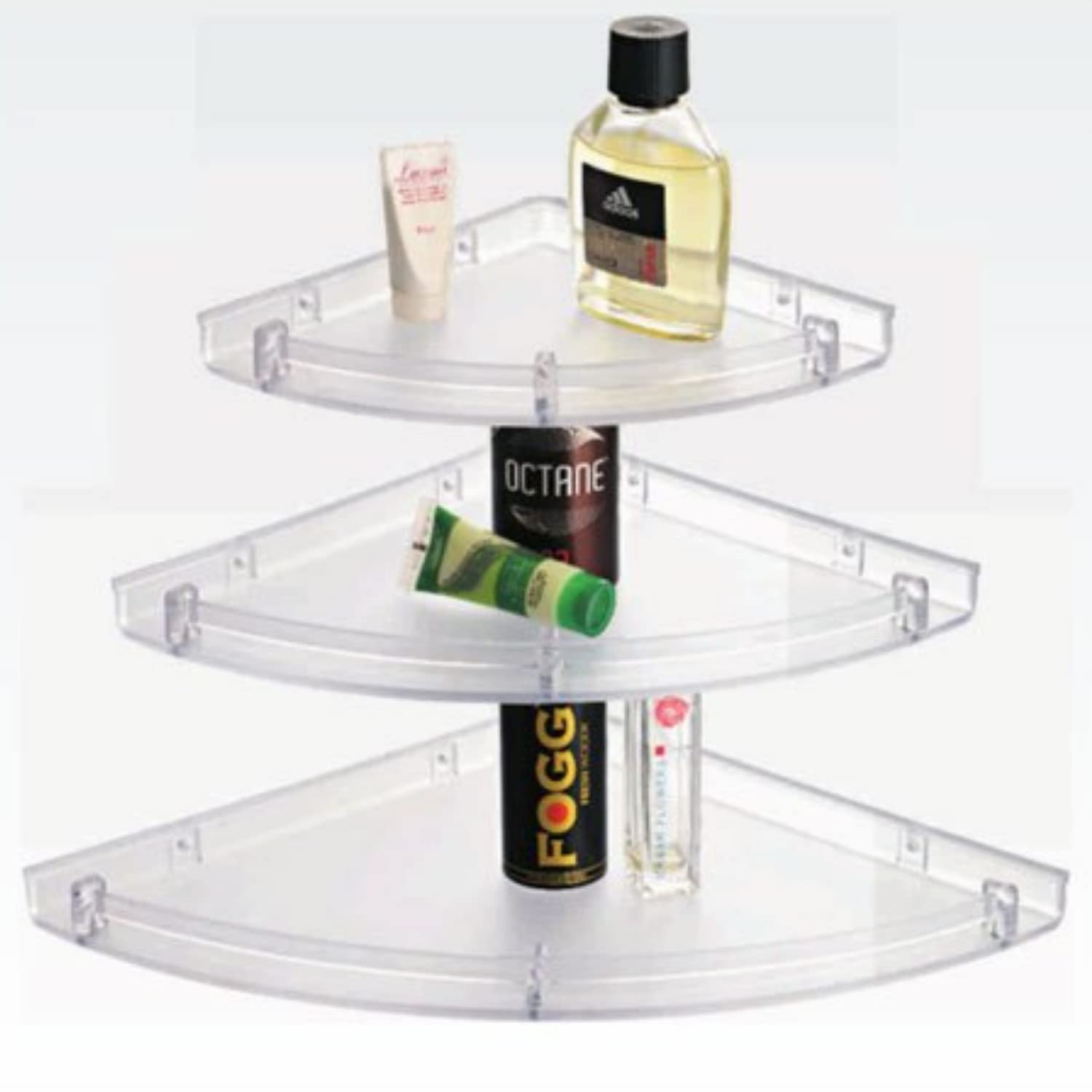 Buy Acrylic Lucite Clear Bathroom Corner Shelf from Shenzhen