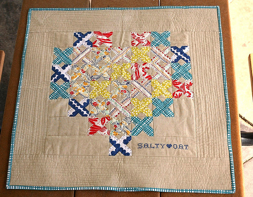 Mini Quilt for my Swap Partner Salty Oat