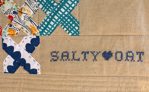 Mini Quilt for my Swap Partner Salty Oat