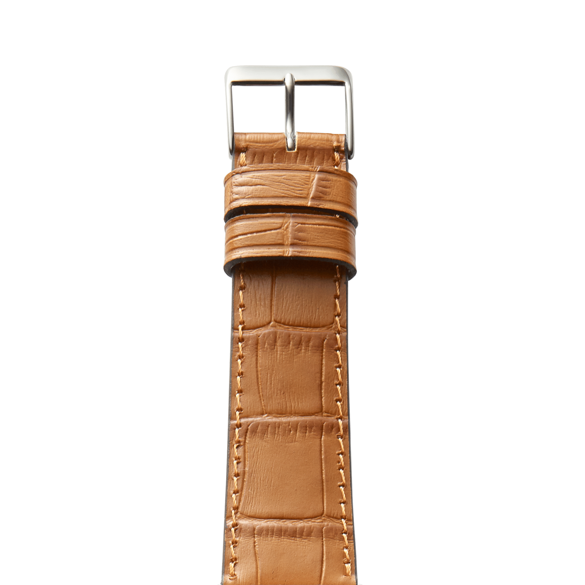 Lederarmband Fur Apple Watch Rothenbaum Cognac Alligatornarbung Auf R Manufakturwerk