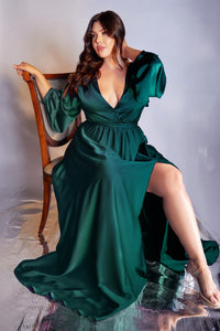Doreen Long Sleeve Bridesmaid Dress in Emerald Doreen C7475KK-Emerald