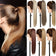 Long Straight Clip In Hair Ponytail With Hairpins Synthetic Hair 23 & 26 Inches