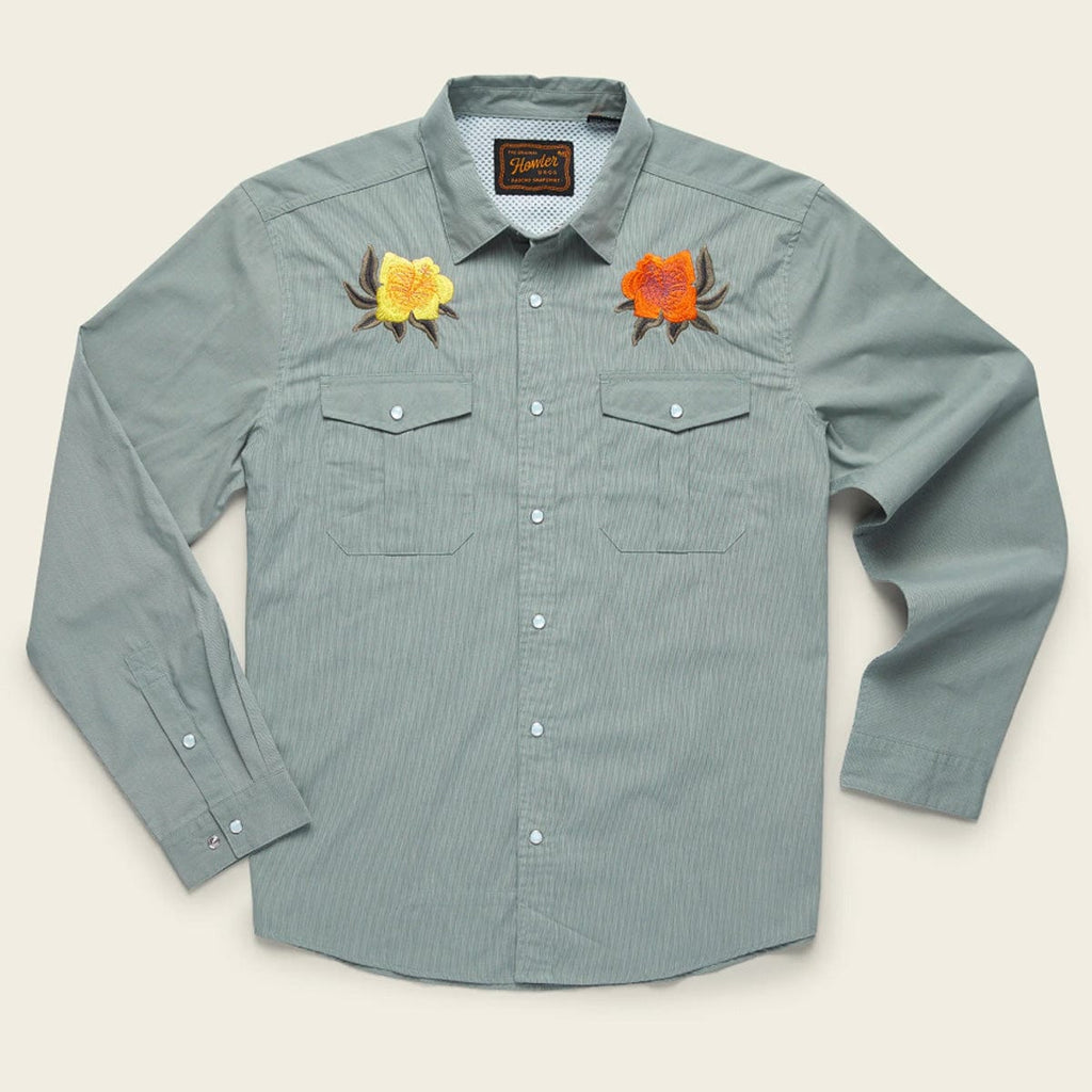 Howler Brothers Gaucho Snapshirt - Hibiscus 23