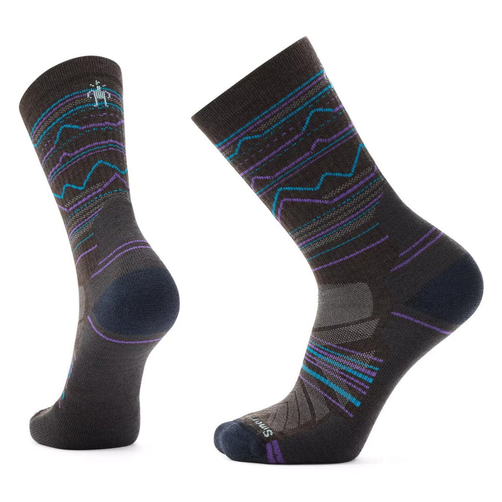 Smartwool Men's Hike Light Cushion Mountain Range Pattern Crew Socks