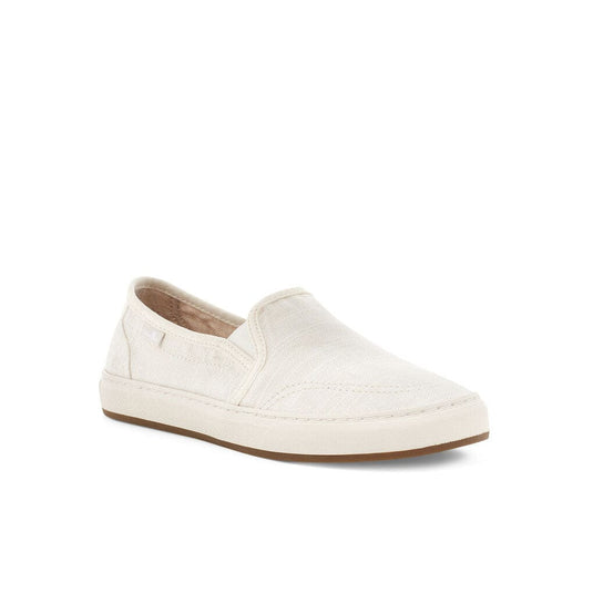 Sanuk Women's Shoe Size 10 Washed White Avery Hemp Slip On 1116485