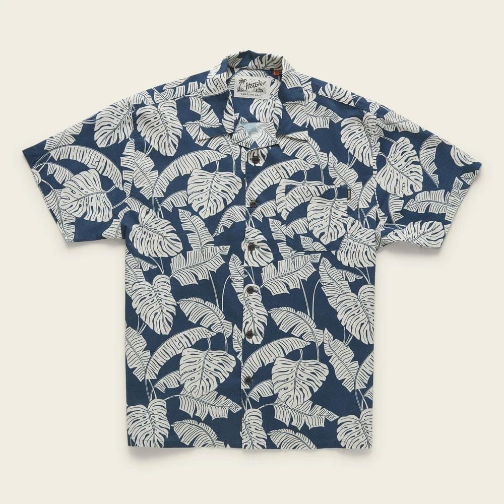 Howler Brothers Monoloha Shirt - Monstera Print - Men's