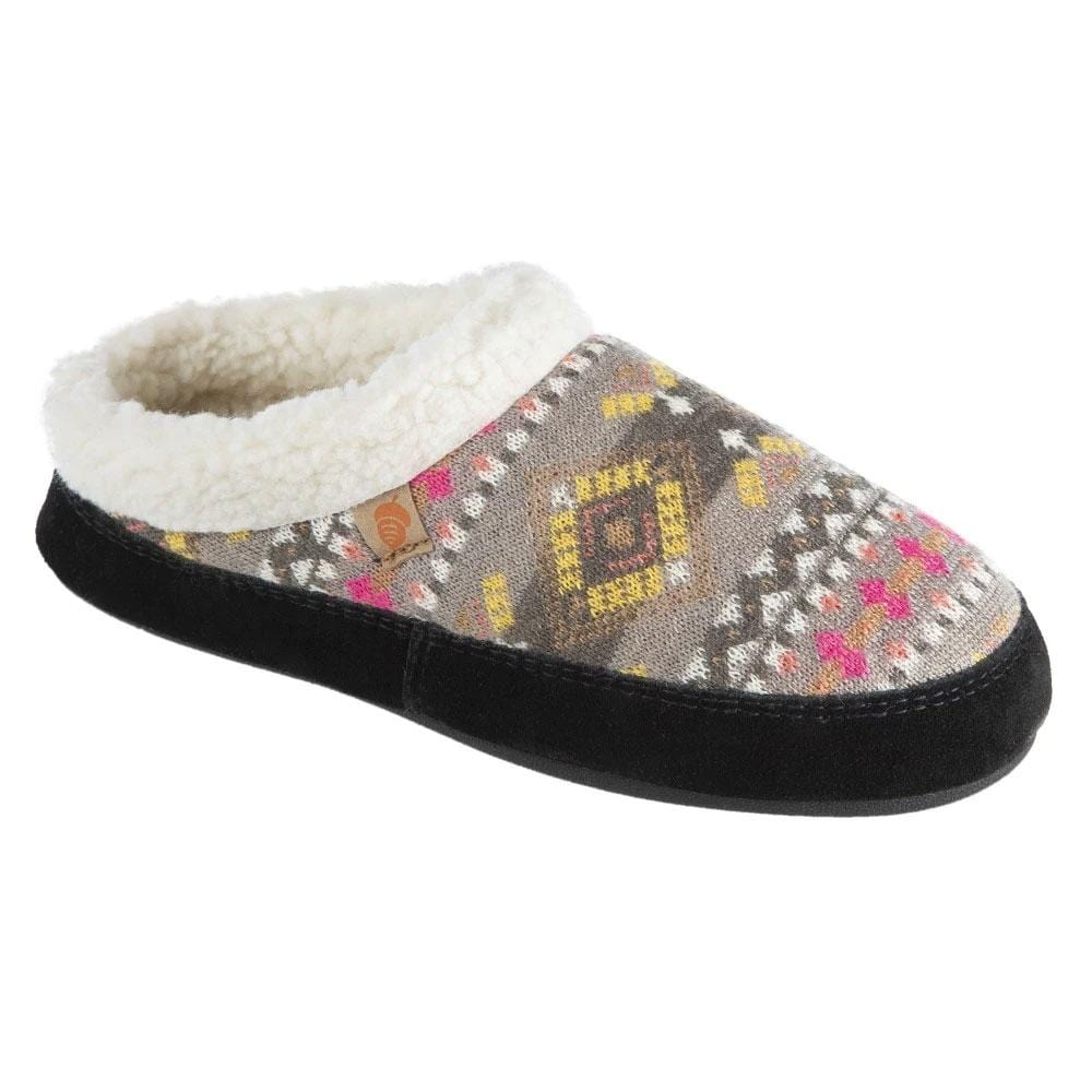 Acorn Fairisle Hoodback Scuff Slipper - Women's