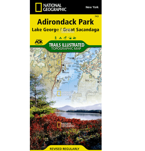 National Geographic Trails Illustrated Lake George&comma; Great Sacandaga: Adirondack Park