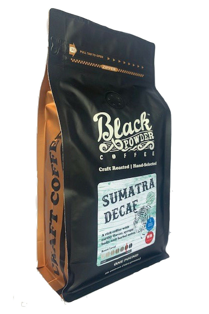 Sumatra Decaf &verbar; Naturally Grown &verbar; Swiss Water Process &verbar; Dark Roast by Black Powder Coffee
