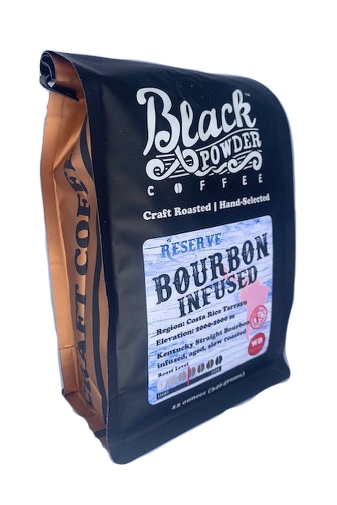 Bourbon Infused Coffee &verbar; Small Batch &verbar; Medium Roast by Black Powder Coffee