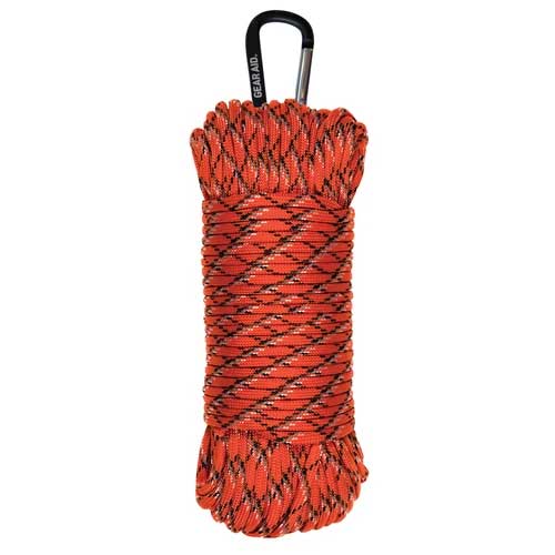 Gear Aid  550 Paracord 100' Orange/Reflective