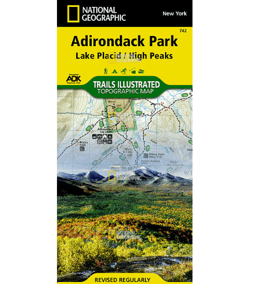 National Geographic Trails Illustrated Lake Placid&comma; High Peaks: Adirondack Park