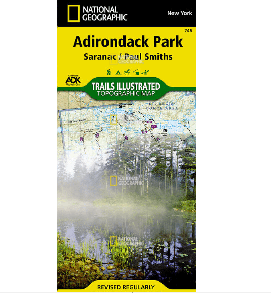 National Geographic Trails Illustrated Saranac&comma; Paul Smiths: Adirondack Park