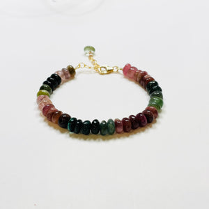 watermelon tourmaline bracelet - Theodosia Jewelry