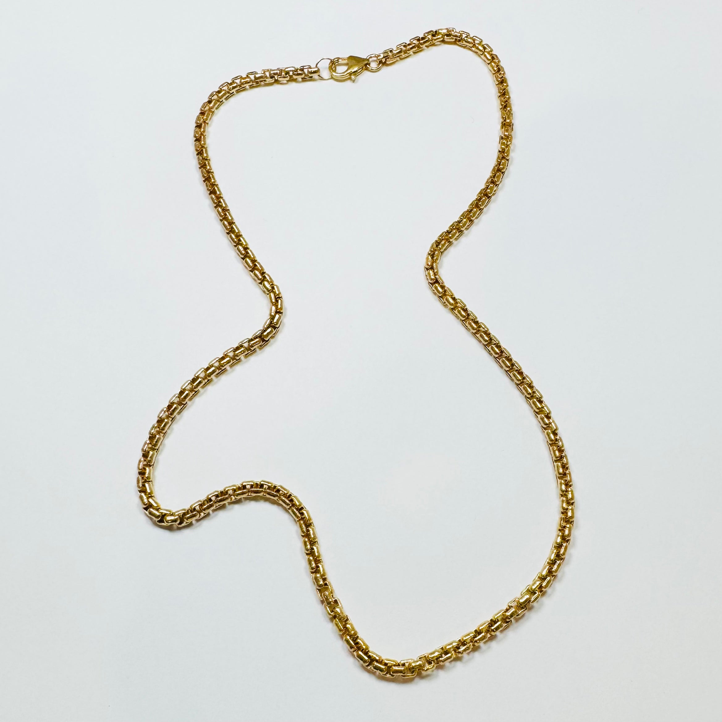 box chain, 4 mm extra large 14 kt