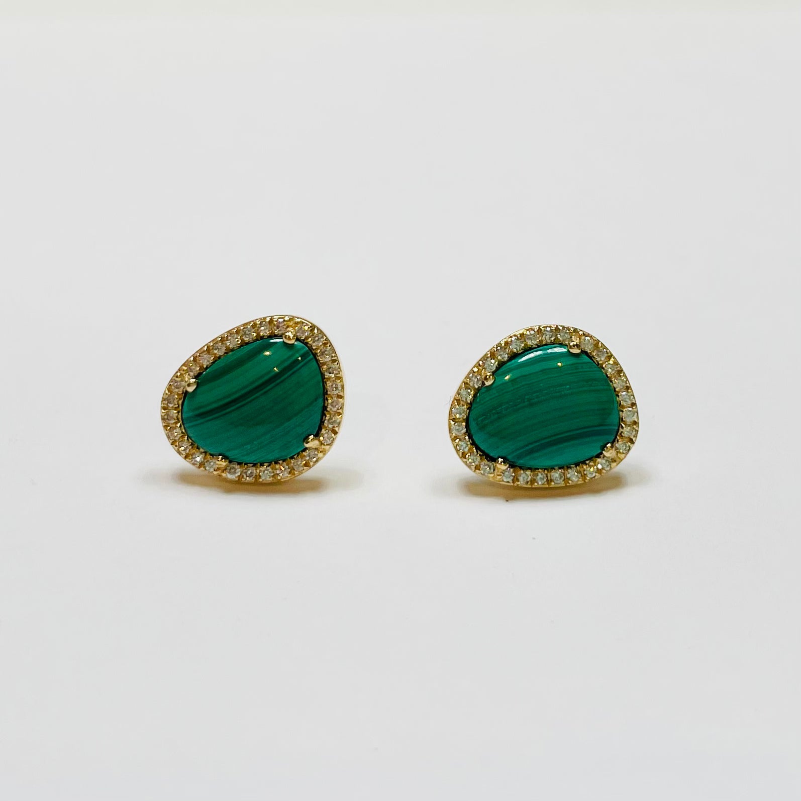malachite studs