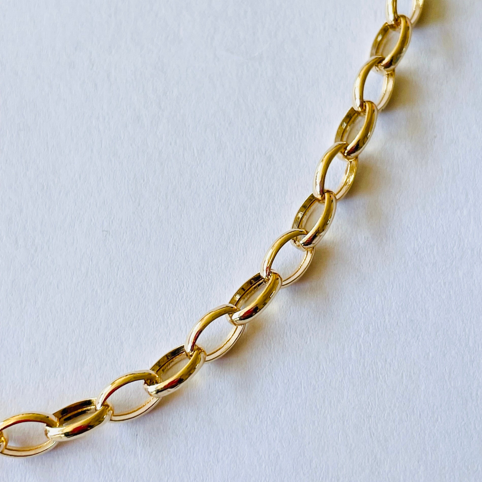 14k gold rolo chain – Theodosia Jewelry