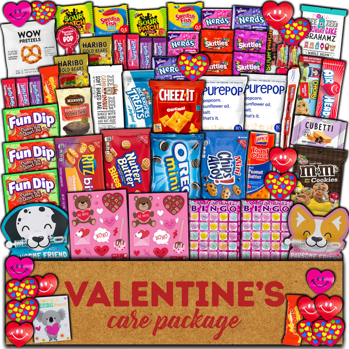 Valentines Day Gift Basket Premade Box Valentines Day Gifts for Her,  Him,Girlfriend, Boyfriend, Mom, Husband, Wife,Men, Friends, Teen, Military