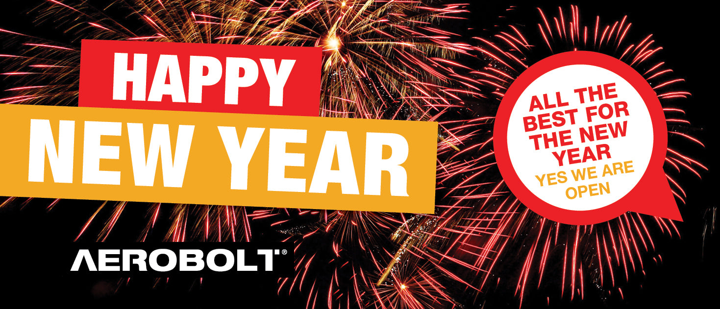 Happy New Year from Aerobolt - We Are Open!