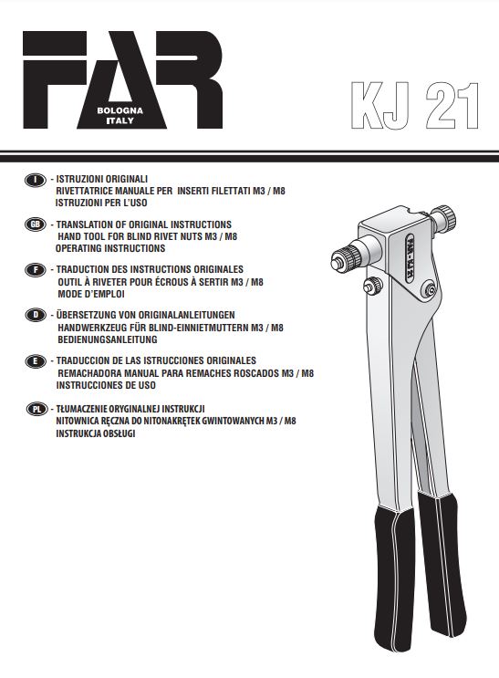 NT-KJ21 manual & spare parts