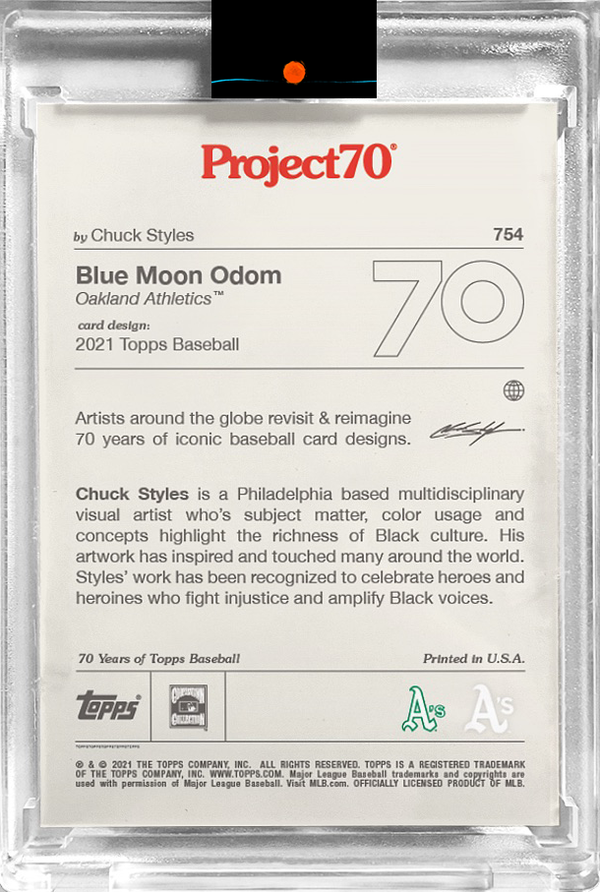 OFFICIAL ARTIST SIGNATURE COLLECTION - CHROME X/5- PROJECT70 JOHN "BLUE MOON" ODOM BY CHUCK STYLES