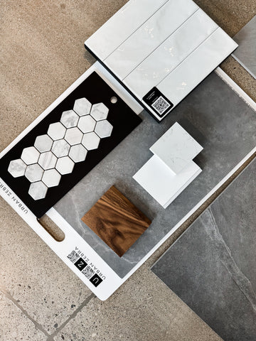 Tile flat lay