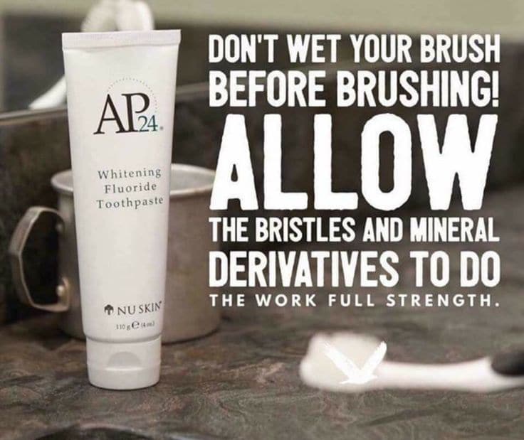 how to use ap24 toothpaste dry brushing