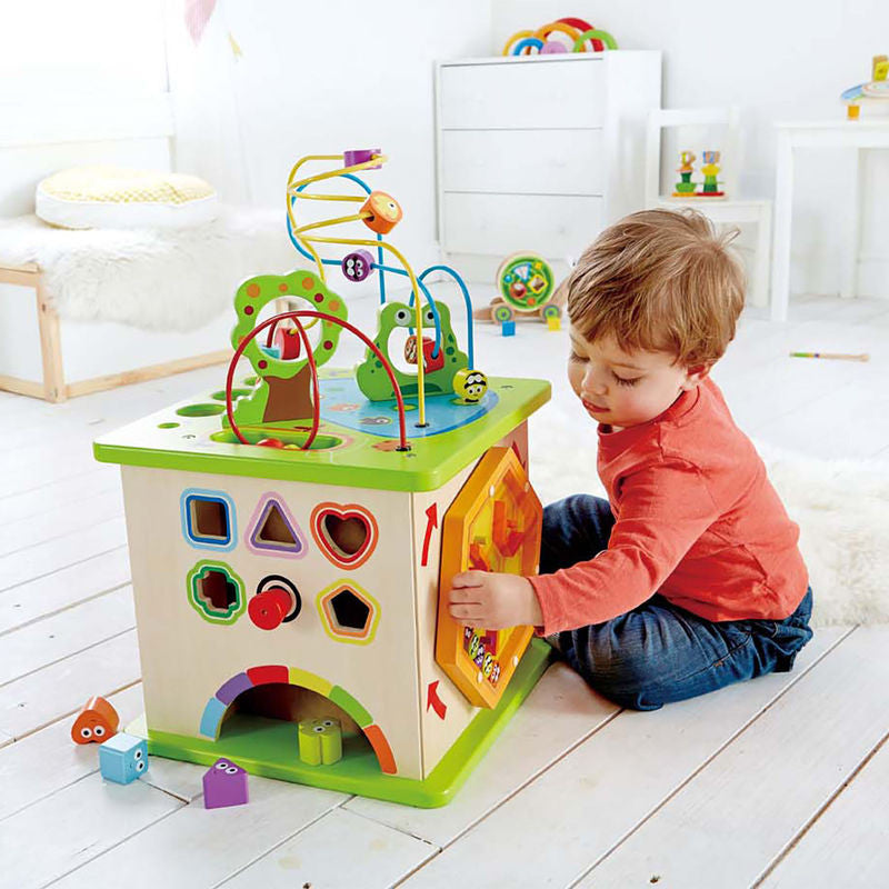 hape country critters play cube